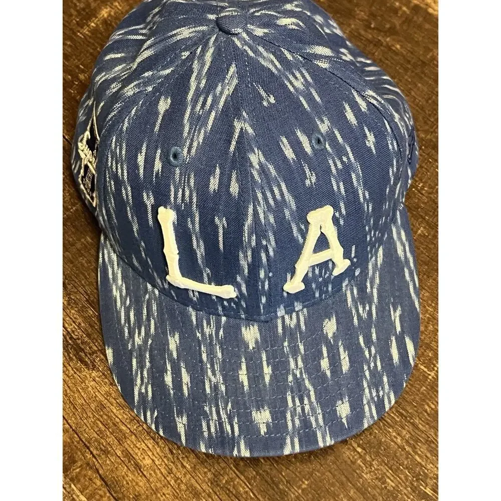 Supreme LA Blue & white Era Cap 7 5/8 Vintage RARE HAT